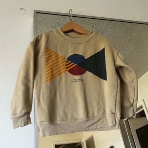 Bobo Choses Tan and Cream Graphic Hoodie